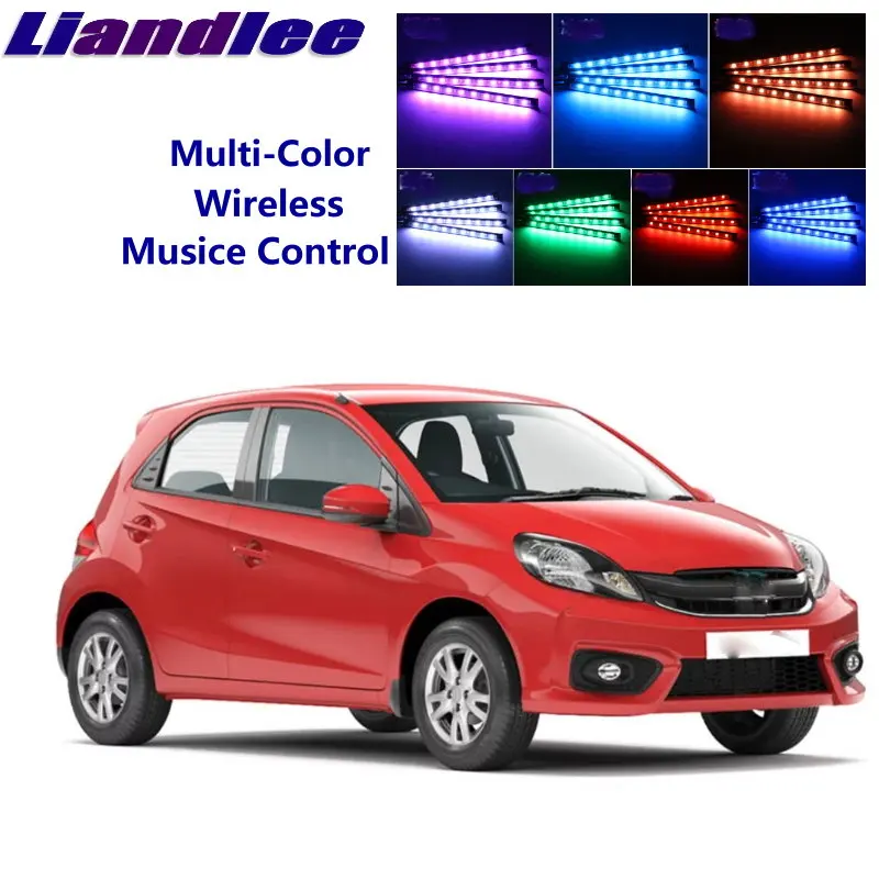 

Liandlee Car Neon Color-Changing Light of Atmibient Inside Footwell Light For Honda brio