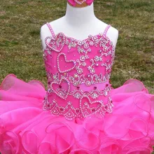 Короткое пышное платье для маленьких девочек; ярусы на бретельках с бусинами и жемчугом; платье из органзы с цветочным рисунком для девочек; платья для свадеб