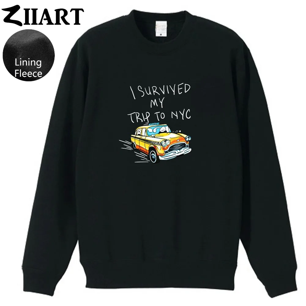 

Spider Man Homecoming I SURVIVED MY TRIP TO NYC TAXI Couple Clothes Woman teenager Girl Fleece Pullover Sweatshirts ZIIART