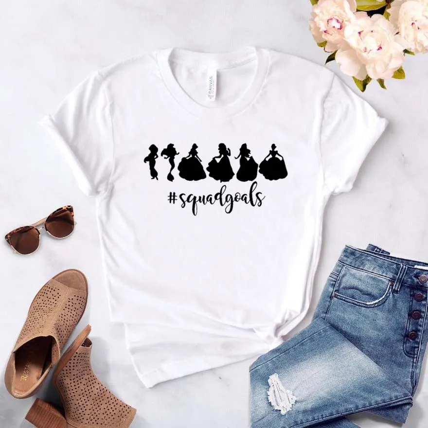 

Princess Squadgoals Women tshirt Cotton Casual Hipster Funny t-shirt Gift Lady Yong Girl Top Tee Drop Ship ZY-316