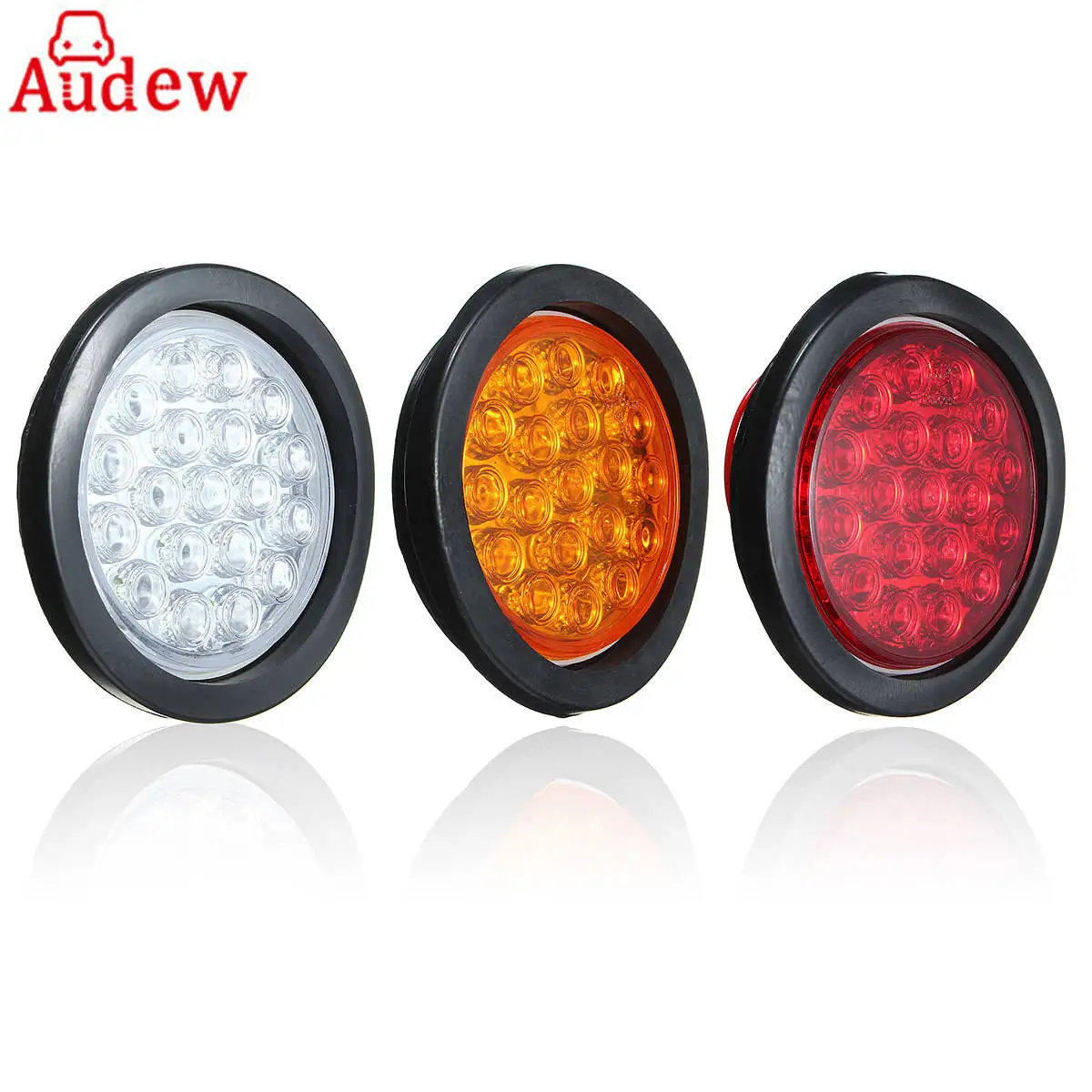 

2Pcs 19 SMD Car Tail Lights Side Turn Light ATV LED Reflectors Truck Side Marker Indicator Warning Lights Red Yellow White
