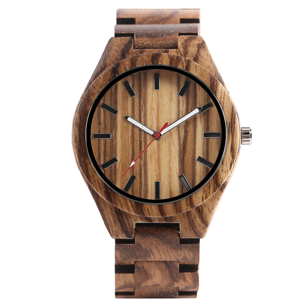 

Keller&Weber Creative Wooden Watch Minimalism Mens Quartz Wood Wristwatch Clock for Gift relogio de Madeira