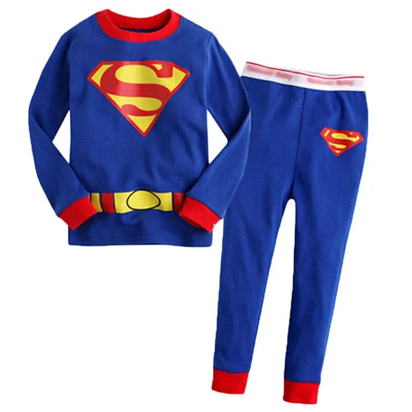 Yilaku детская одежда с героями мультфильмов комплекты для мальчиков и девочек весна пижамы детская одежда с длинными рукавами Костюмы костюмы CF235 - Цвет: Синий