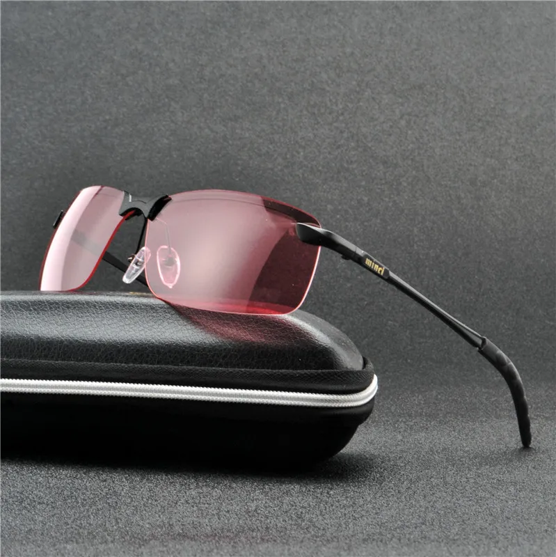 Сплав УФ мужские водительские очки ночного видения солнцезащитные очки для вождения мужские солнцезащитные очки для мужчин антибликовые дневные Ночные очки NX