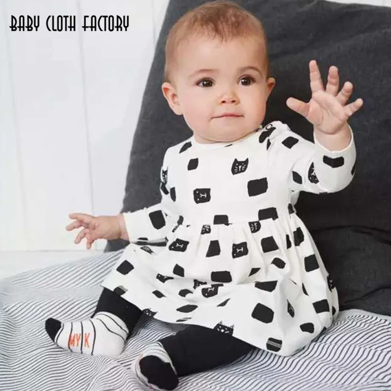 2017 Baby Girl clothing sets Newborn Long sleeve T shirt Beutiful