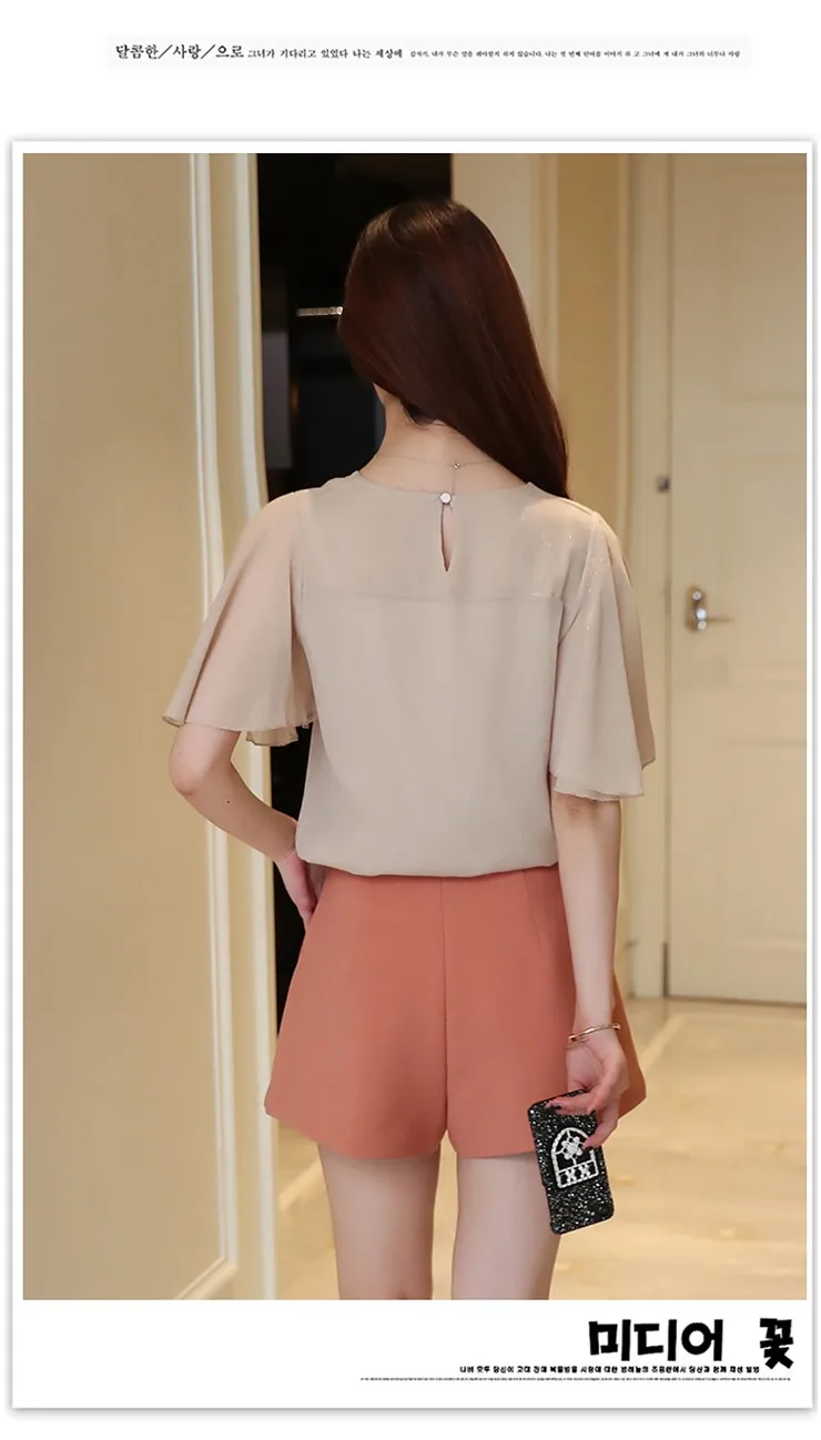 New Womens Tops And Blouses Summer 2018 Fashion Chiffon Blouse Women Shirts Plus Size Butterfly Sleeve Blusas Femininas Verano (8)