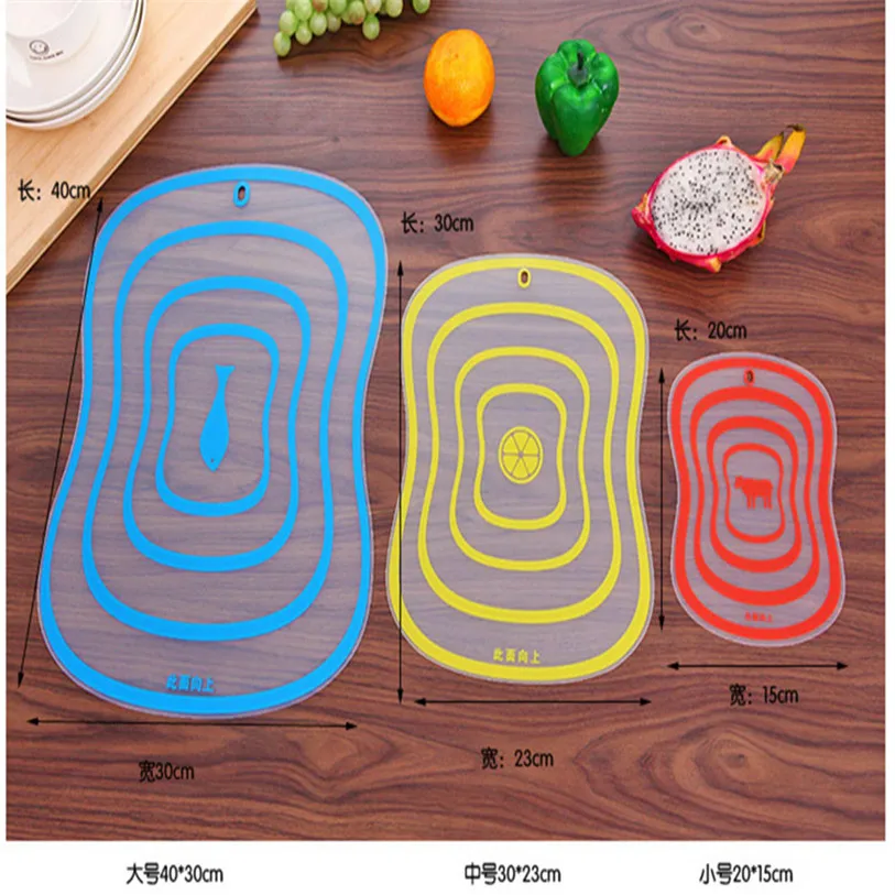 SML Plastic Chopping Board Non-slip Frosted Kitchen Cutting Board Vegetable Meat Tools Kitchen Accessories Chopping Board noFB12 (6)
