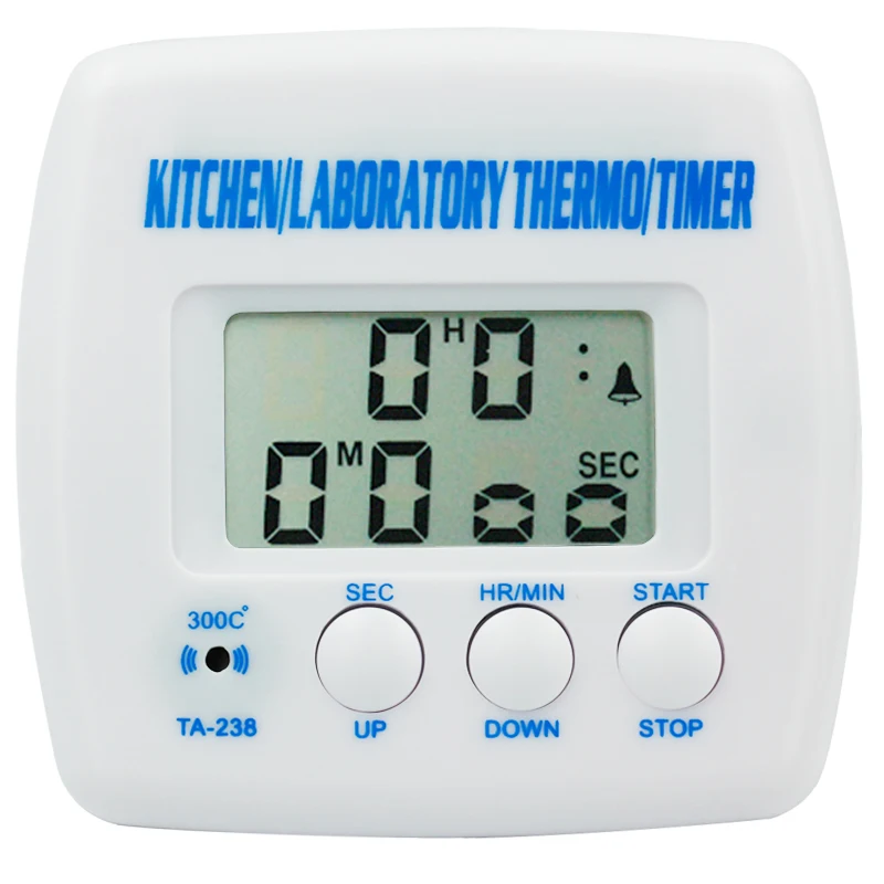 Цифровой ЖК-дисплей пищевой термометр Таймер для приготовления пищи Кухня барбекю зонд Датчик Температуры
