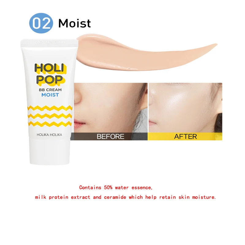 HOLIKA Holi Pop BB крем 30 мл идеальное покрытие тональный CC увлажняющий отбеливающий