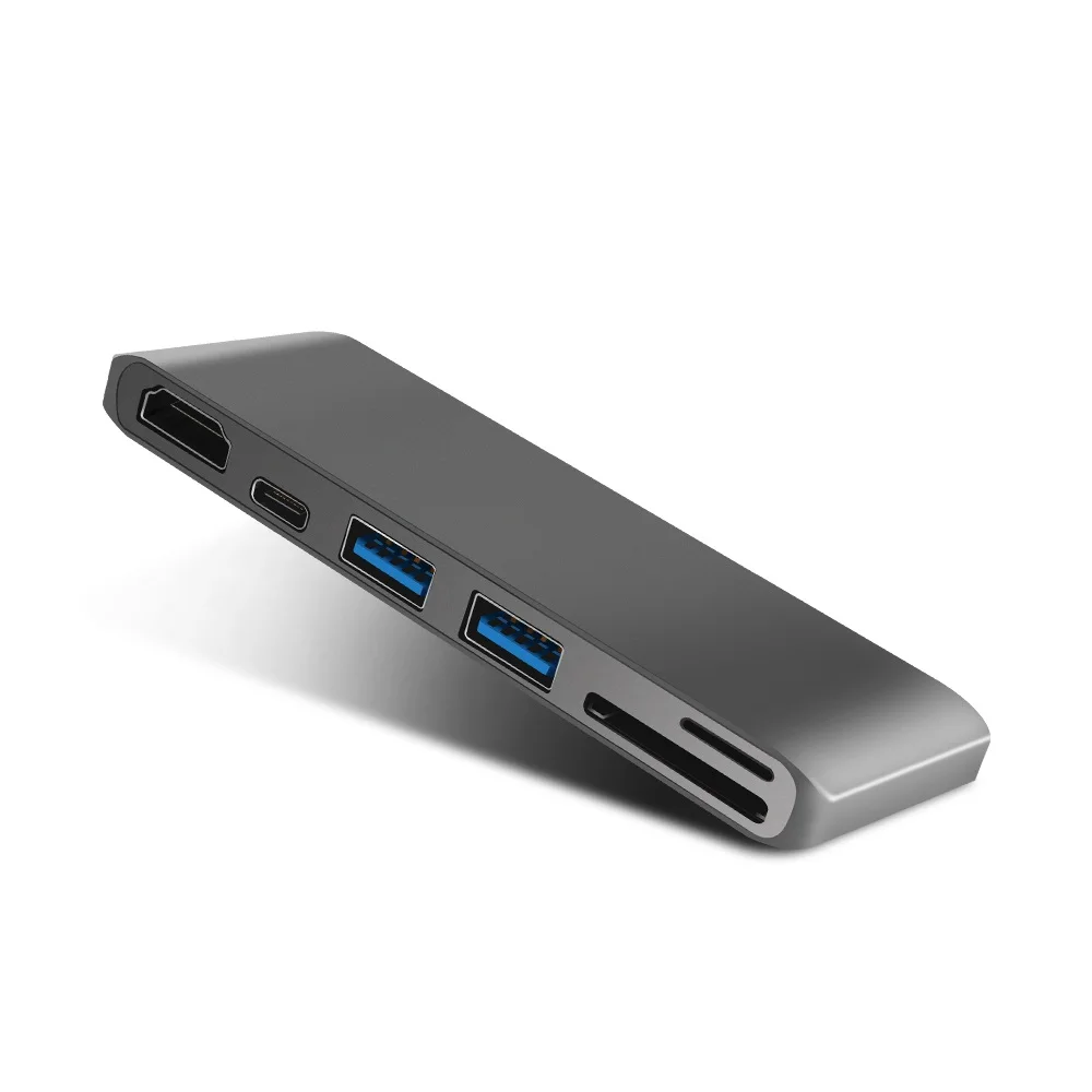 Новейший тип-c 3,0 к HDMI/кард-ридер/концентратор адаптер Поддержка 4K 5 Гбит/с для нового Macbook Chromebook Pixel Surface Pro 4