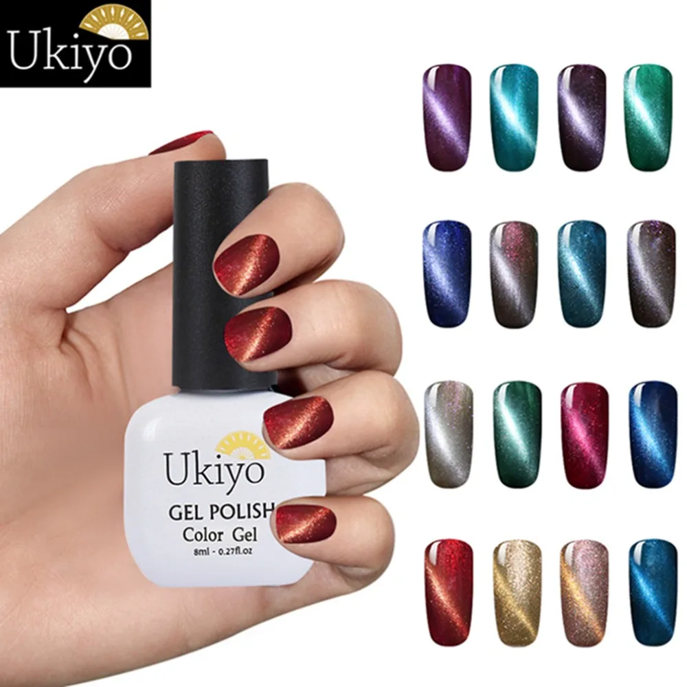 

Ukiyo 8ML Cat Eye UV Gel Nail Polish Magnet Paint Sticker Hybrid Lucky Lacquer Nail Gel Semi Permanent Gelpolish Nails Gellak