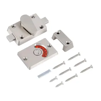 

Indicator Door Locks Privacy Bolt Door Lock Bathroom Toilet WC Lock With Vacant Engaged+Screws toilet indicator locks