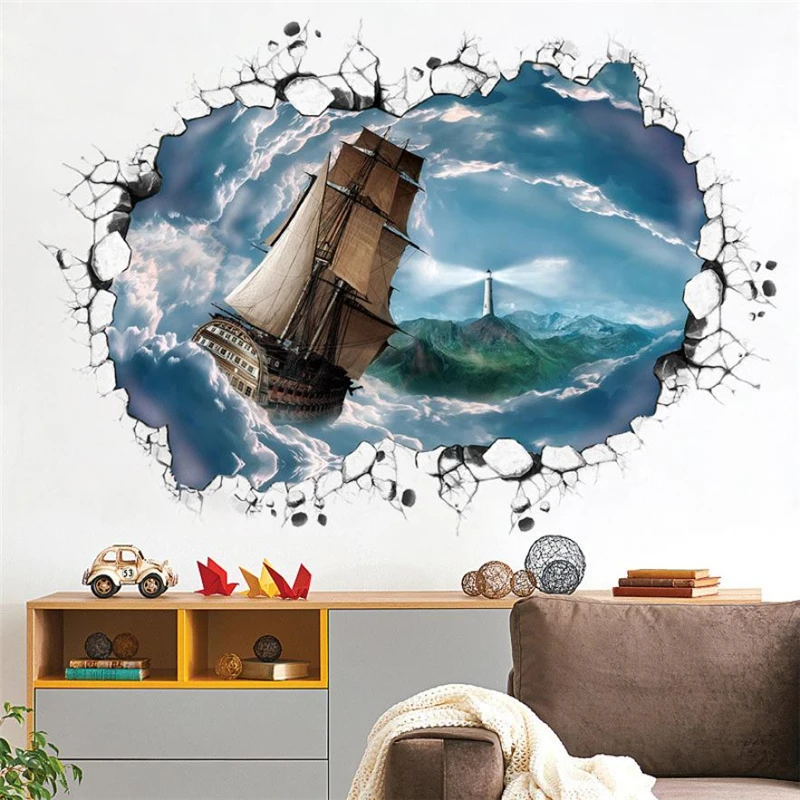  Removable Wall Sticker Adornment Wall Glass Window Decoration Removable Waterproof Non-toxic Room Decor C0409#30               03