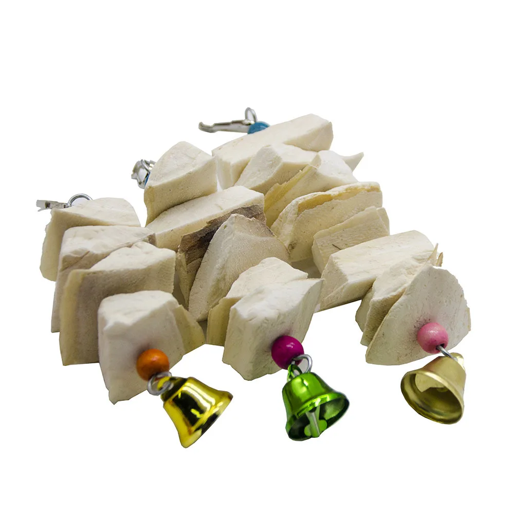 

Traumdeutung Cuttlefish Bone Bird Toys For Parrots Budgie And Pet Perch wood Parakeet Cockatiel Cage Decoration Supplies papagei