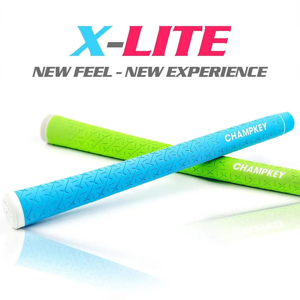 Champkey X-LITE Standard Rubber Golf Grips 13pcs High Quality Rubber Golf Club Grips With 13 Tapes,Knife,Rubber Vise Clamp