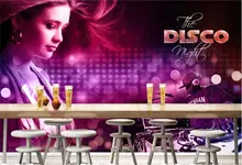 3d room wallpaper custom mural non-woven wall sticker Nightclub sexy beauty hair painting photo murals wallpaper for walls 3d
