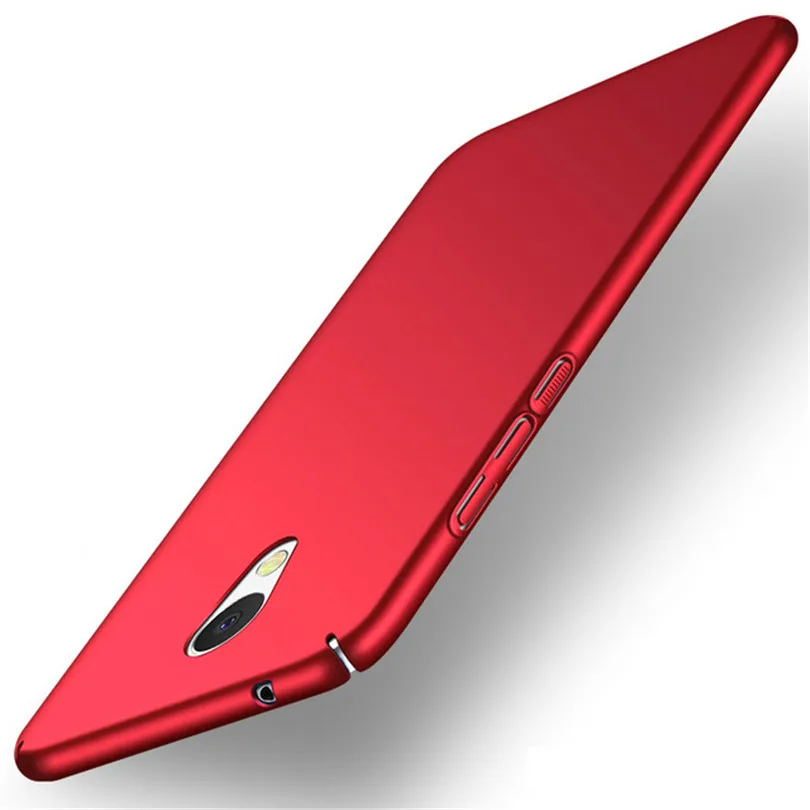 360 полная защита Матовый корпус Капа для Meizu M5s чехол жесткий пластик тонкий