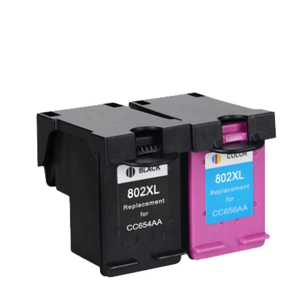 Aliexpress.com : Buy YI LE CAI Compatible ink cartridge for HP 802 802XL Black Tri Color Combo