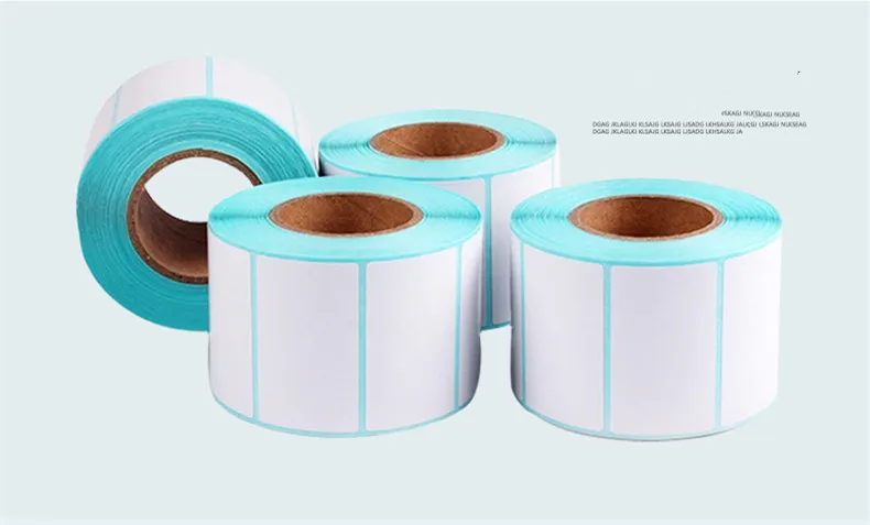 15 rollspos تسمية الورق الحراري 40x20 80mmthermal طابعة الحرارية تسميات للماء ملصقات الباركود فارغة (المجموع 15000 تسميات)