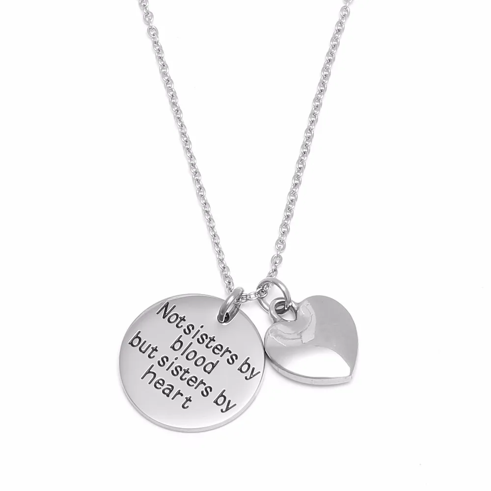 

Best Friends necklace Not Sisters By Blood But Sisters By Heart necklace- Sister Jewelry