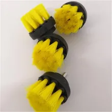 4 шт. насадка в виде щетки мощность скраб-щетка Чистая щетка используется на электрической дрели для ковер на диван кожа пластик деревянный