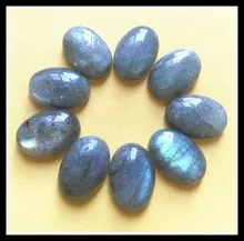 10 pçs natureza labradorite pedra cabochons contas acessórios jóias 10x14mm 12x16mm 13x18mm 15x20mm 18x25mm forma oval nenhum furo