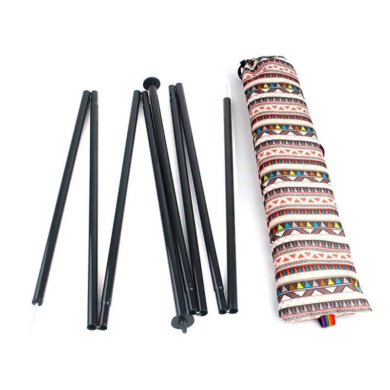 

Camping Awning Pole Awning Rod Tent Poles Tar Tarpaulin For Canopy Tent Building Sun Shelter 2Pcs