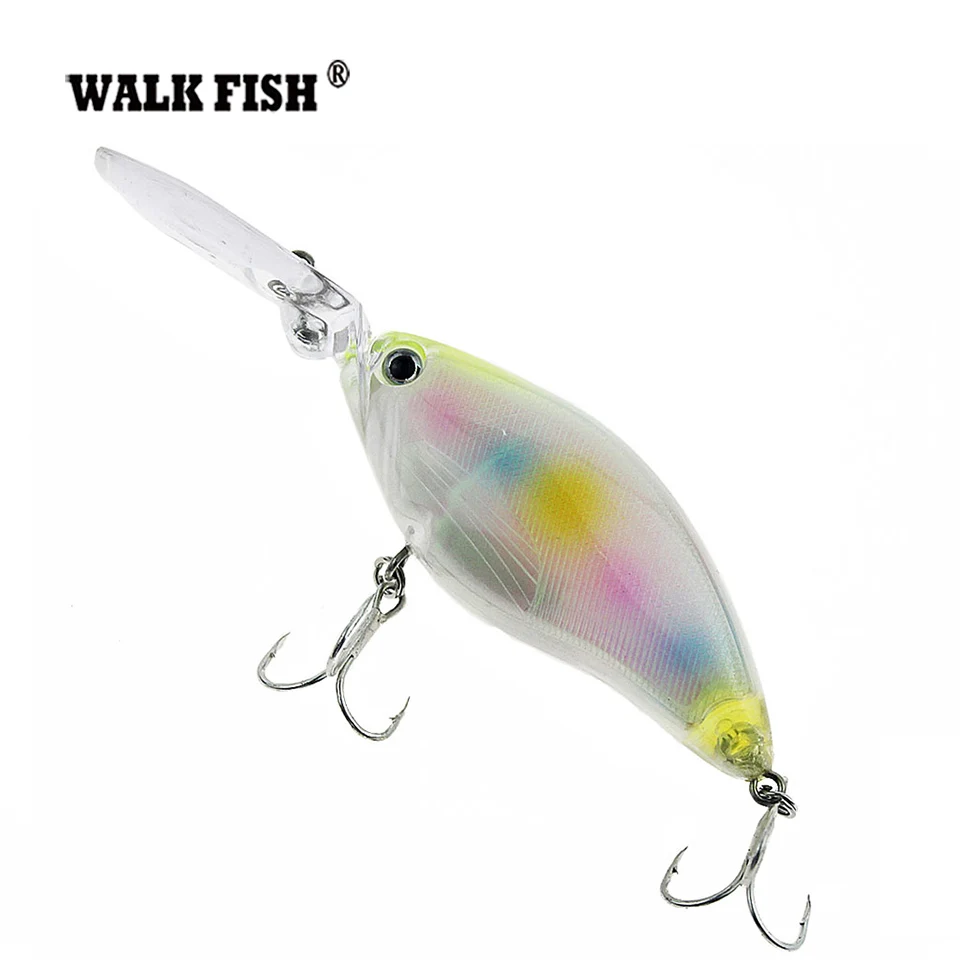 Walk Fish 1 шт. кренкбейт рыболовные приманки 18 г 10,5 см плавающий глубокий дайвинг реалистичные воблеры с 6# крючками искусственный - Цвет: CB039 005