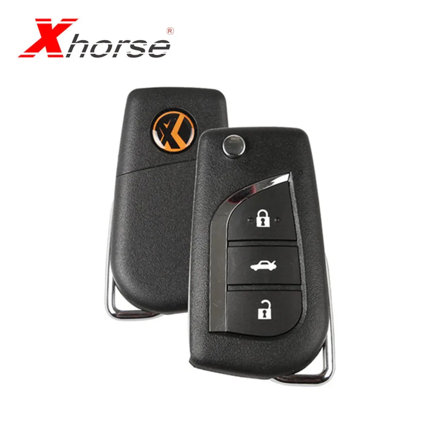 

Xhorse X008 Wire Remote Key For Toyota Type 3 Buttons Universal English Remote Key for VVDI2/VVDI Key Tool 10 pcs/lot