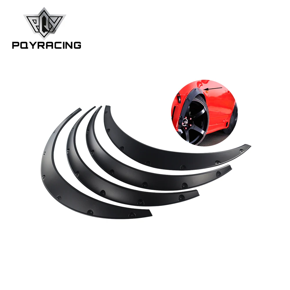 

PQY - Universal 4 Pcs Car Fender Flares Arch Wheel Eyebrow Protector/mudguards Sticker PQY-CFF01