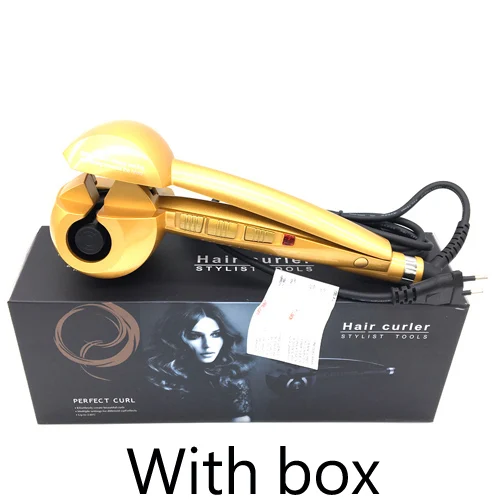 Автоматические бигуди для волос, волшебные щипцы для завивки волос, Быстрая Форма, стайлер для гофрирования, инструменты для укладки волос, бигуди 110-220 В - Цвет: Золотой