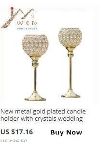 Классические металлические золотые подсвечники свадебные настольные канделябры домашние вечерние цветочные стойки Корона узор с вазой 10 шт./лот