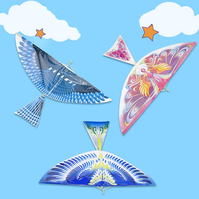 

10Pcs Lu Ban Flying Bird Rubber Band Powered Flying Birds Kite Funny Kids Toy Gift Outdoor For Children Chinese Traditional Toys