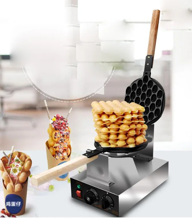 Electric Chinese eggettes waffle maker puff iron Hong Kong bubble eggs machine cake oven 110V 220V bubble waffle