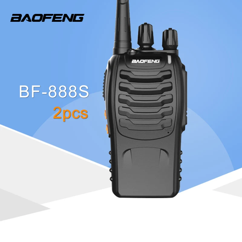 

2 PCS Baofeng BF-888S Walkie Talkie 5W Handheld Pofung UHF 5W 400-470MHz 16CH Two Way Portable CB Radio