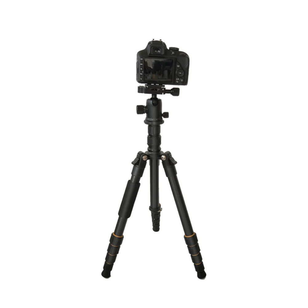 Легкий профессиональный штатив Q666 для путешествий, монопод с алюминиевой шаровой головкой, компактный штатив для Canon/Nikon цифровых зеркальных фотокамер