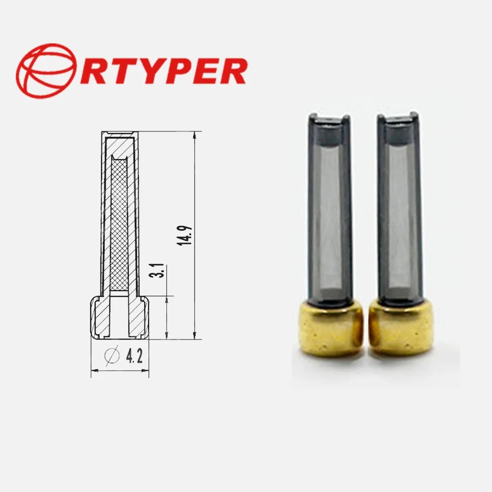 

100pcs Fuel Injector Micro Basket Filter Repair Kits 11024 SIZE 4.2*3.1*14.9MM