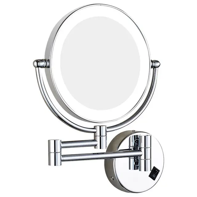 $US $93.99  GURUN Lighted Vanity 7X Magnification Makeup Mirror Bathroom Wall Mount Double Sided Extendable Mag