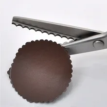 5mm Kreisbogen Pinking Schere Schere Nähen Stoff Leder Handwerk Schneiderei Polster Maßgeschneidert für Zick-zack Werkzeug
