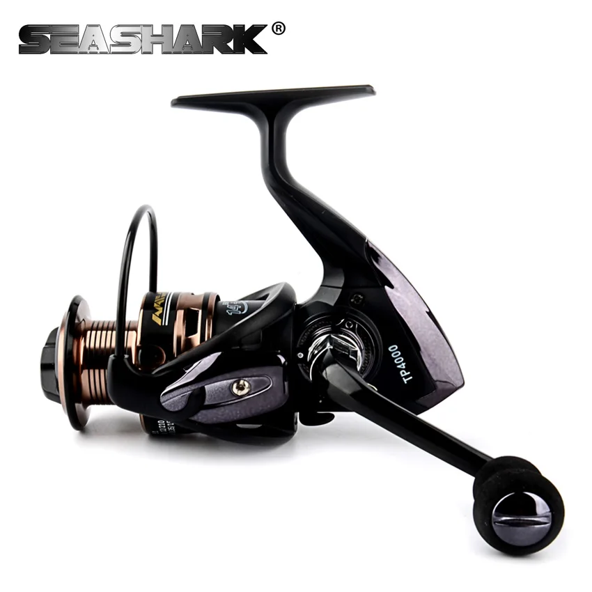 

SEASHARK salt water Spinning Fishing Reel 1000/2000/3000/4000/5000/6000/7000 Spinning Wheel max drag force 12.5kg copper Gear