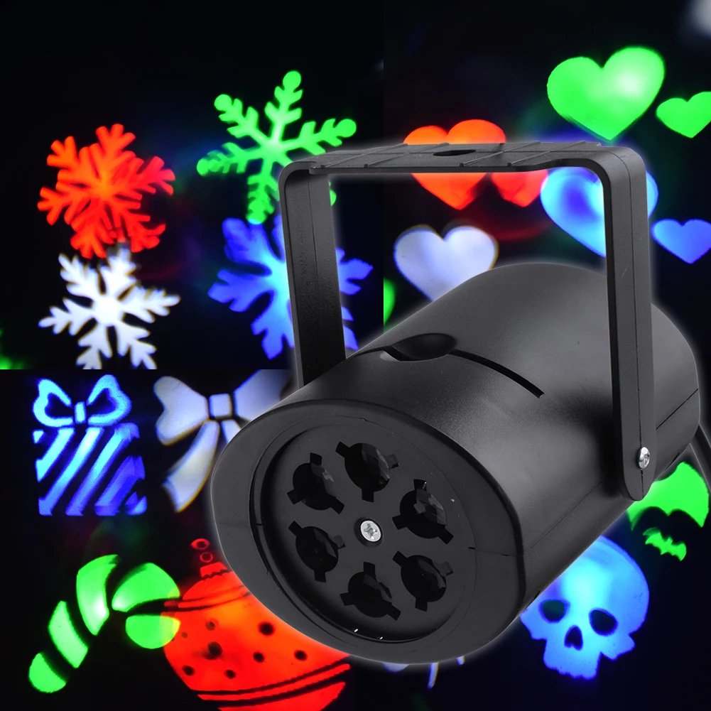 Рождественский светодиодный лазерный Ландшафтный проектор, анимационный эффект, для помещений, Хэллоуин, проектор, 4 узора, снежинка/сердце, лазерный светильник