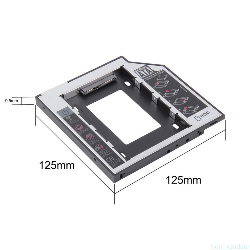 9.5mm Sata Hdd Ssd Hard Drive Disk Caddy For Acer Aspire E1-570 E1-570g E1-572  E1-572g E1-572p E1-572pg E5-421 E5-421g - Hdd & Ssd Enclosure - AliExpress