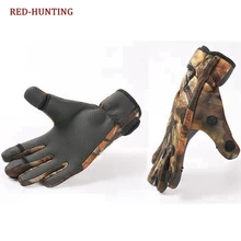 Мужские спортивные кожаные перчатки для рыбалки, охоты, 3 полупальца, водонепроницаемые, противоскользящие, для рыбалки, снаряжение для мужчин, t gear