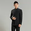 Mens Slim Fit Stand Collar Suits Solid Fashion Chinese Tang Suits Male Stylish Casual Suits Set Tangsuit Suits Gentlemen FS-105 ► Photo 3/5
