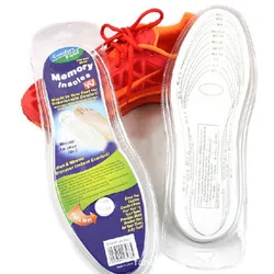 

Unisex Pair Memory Foam Insoles Shoe 1 Size Fit Most Cushion Foot Pad Heel Shock