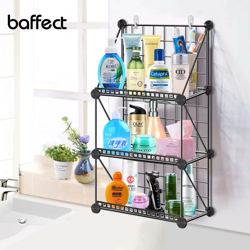Новые DIY железные держатели для хранения дома полка Настенный подвесной коробка