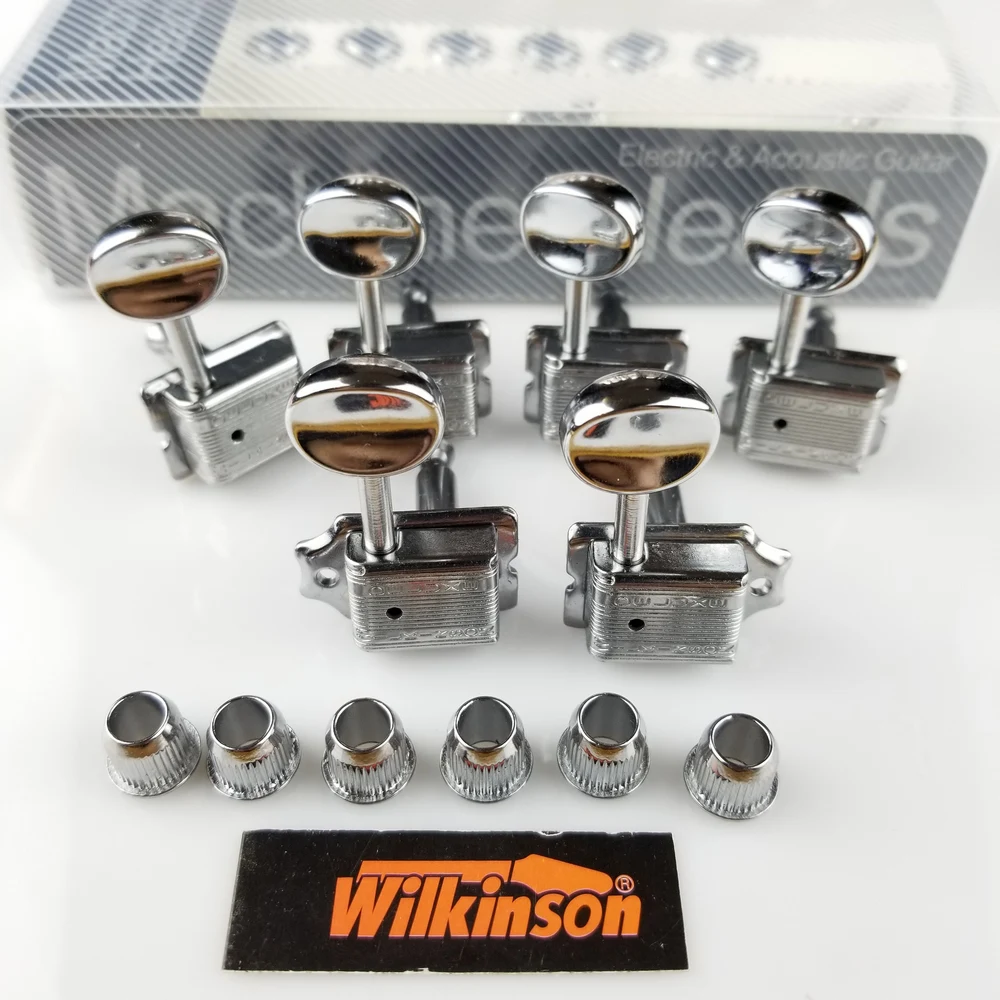 Billig Wilkinson VINTAGE CHROME TUNER Elektrische Gitarre Mechaniken Mechaniken Für ST   TL Gitarre ODER Ähnliche WJ 55 Silber Tuning Pegs