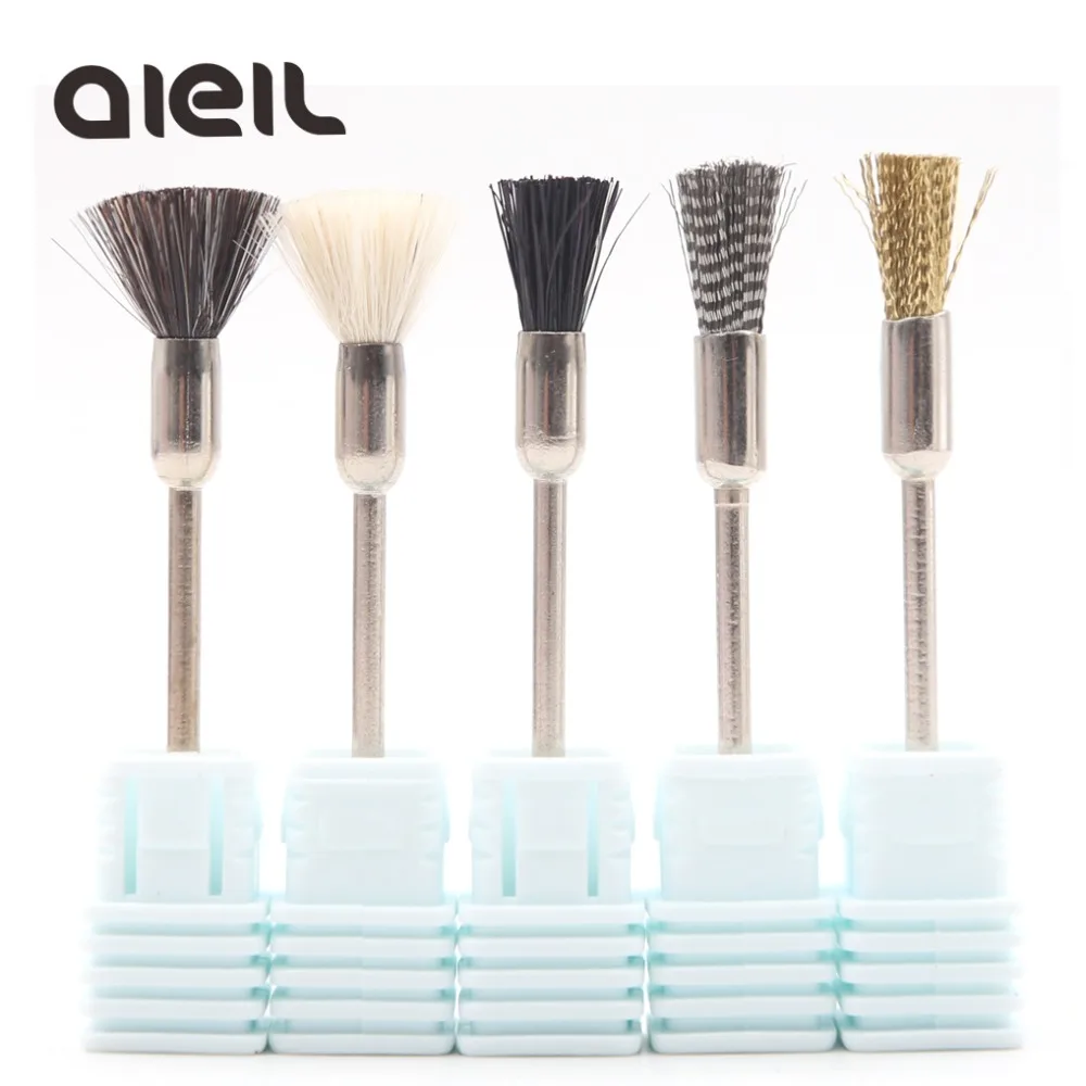 Nail Drill Bits Brush Cutters For Manicure Machine Nail Drill Cleaning Brush Milling Cutters For Pedicure Nail Drill Accessories