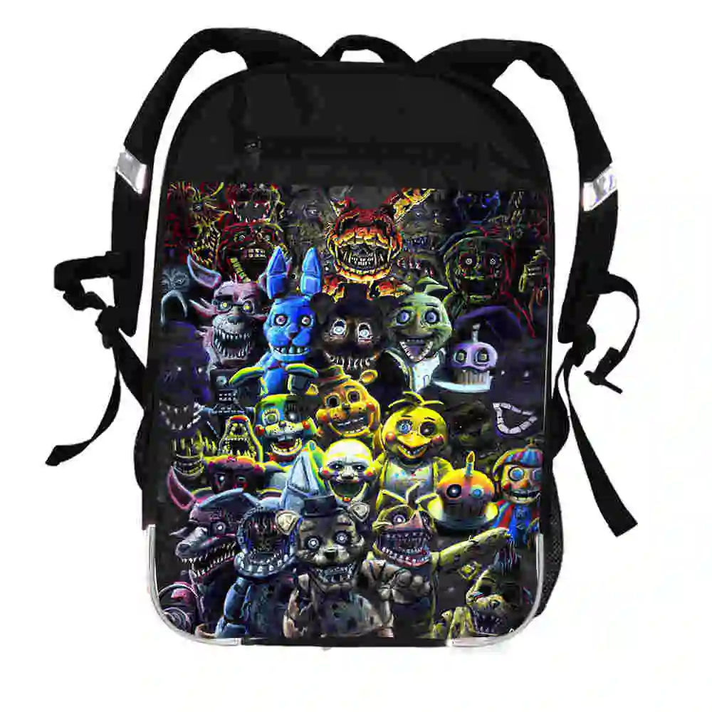 

FNAF Backpack Animal Space Bill Women Men Casual Boys Girls UT Freddy Chica Foxy School Bags Hip Hop Male Laptop Mochila Bolsa