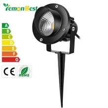 Lemonbest штепсельная вилка американского стандарта 10 Вт COB светодиодный газон уличный светильник Водонепроницаемый IP65 сад прожекторный светильник с лампой Спайк прожектор AC85-265V